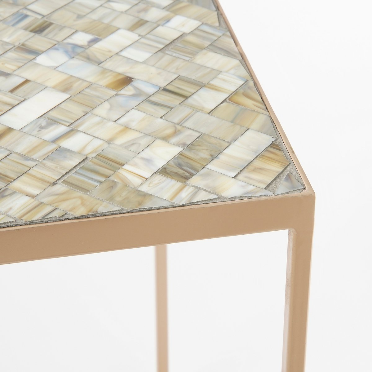 Aaron Bijzettafel voor Buiten - Set van 2 - L38 x B38 x H48 cm - Metaal - Grijs