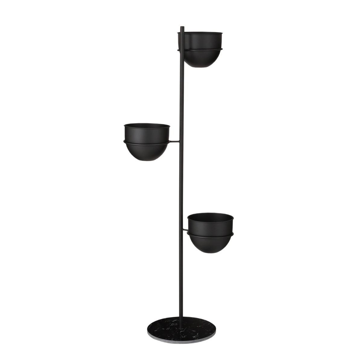 Plantenhouder - L40 x B33 x H140 cm - Zwart
