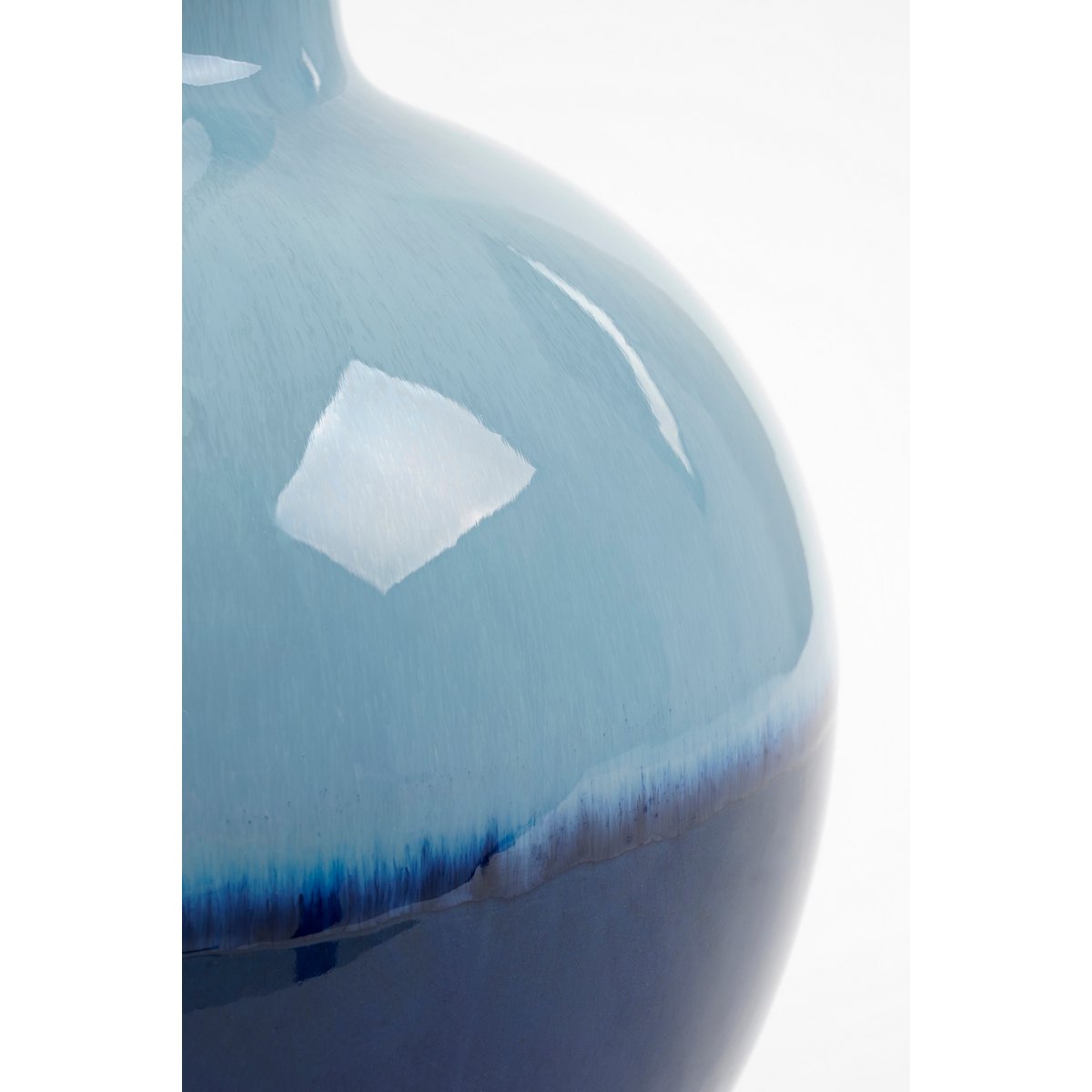 Holm Vaas - H42 x Ø29 cm - Keramiek - Blauw