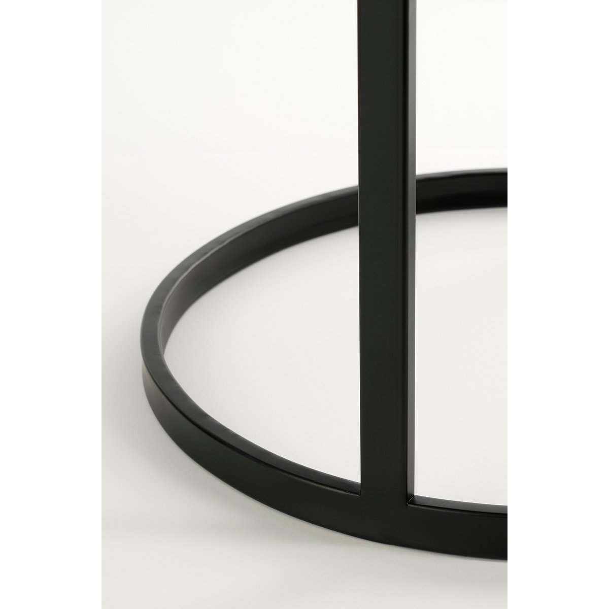 Noah Bijzettafel - H58 x Ø45 cm - Metaal - Zwart