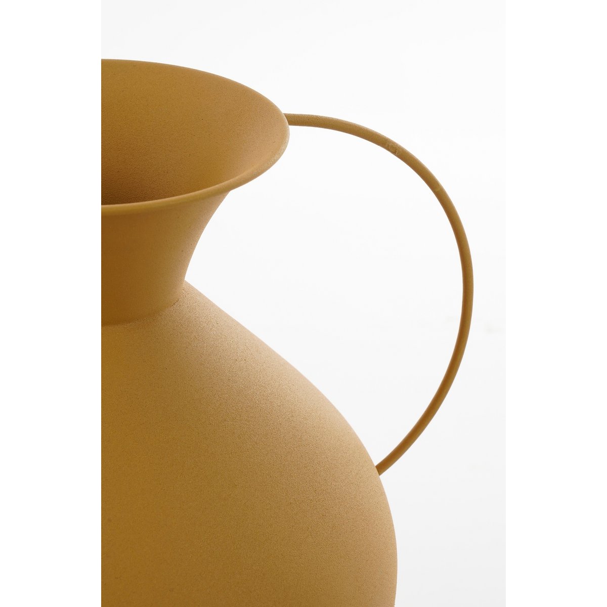 Gyge Vaas - L30 x B24 x H37 cm - Metaal - Geel