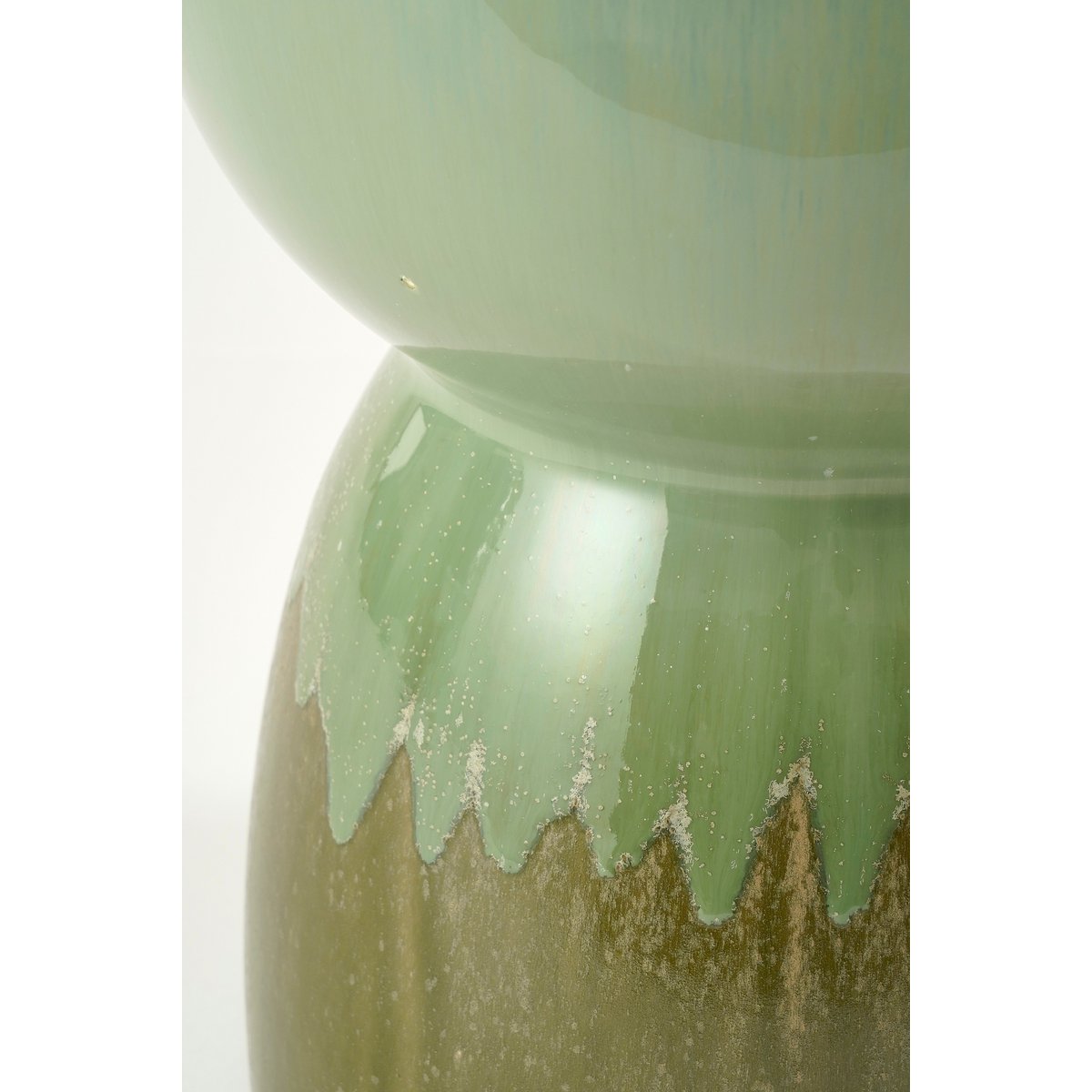 Lucien Bijzettafel - H37 x Ø26 cm - Keramiek - Groen