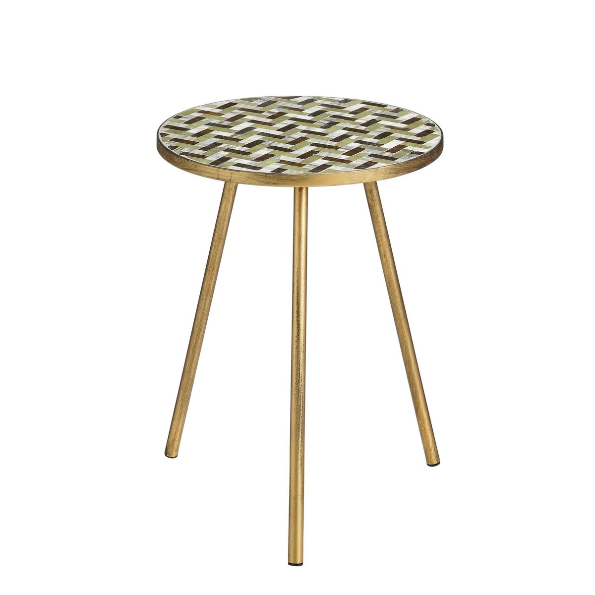 Alanza Bijzettafel Buiten - H52 x Ø39 cm - Metaal - Groen