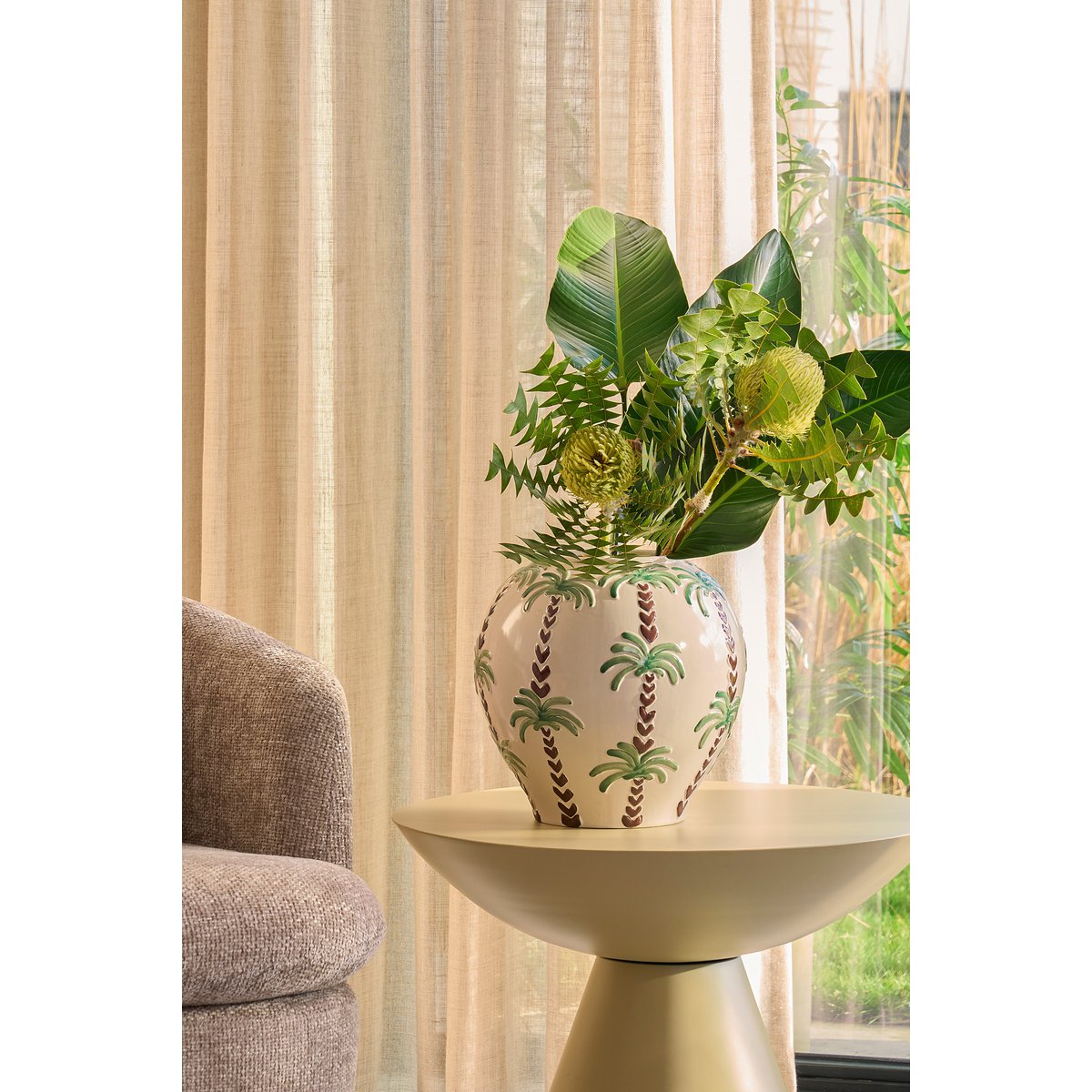 Paradiso Vaas - H28 x Ø28 cm - Keramiek - Off-white