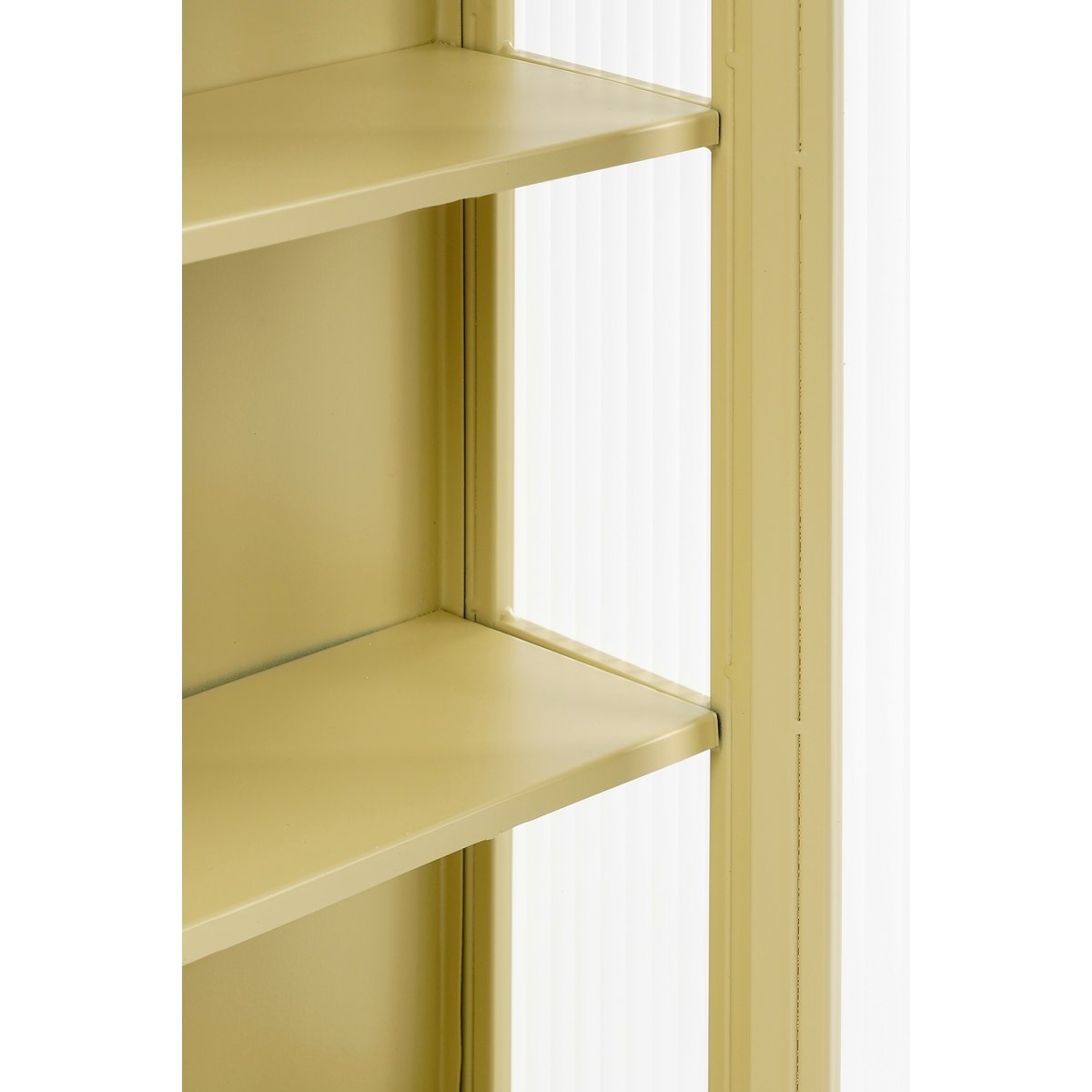 Clifton Wandkast - L38 x B15 x H74 cm - Metaal - Beige