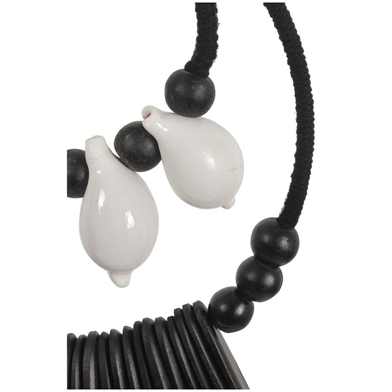 K35 Zwart -wit octo ketting s
