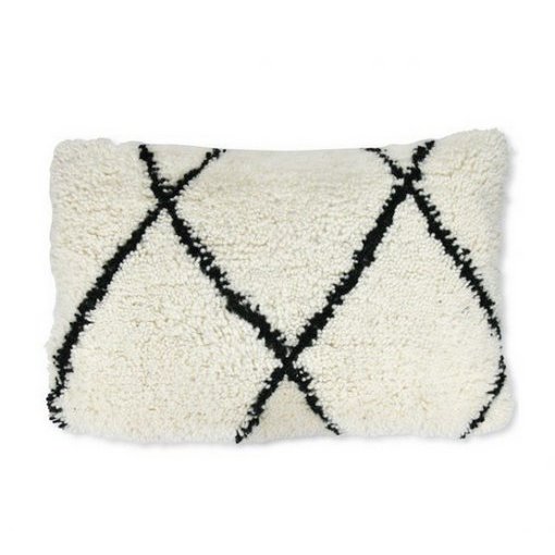 Beni Ouarain kussen - Fluffy - Rechthoek