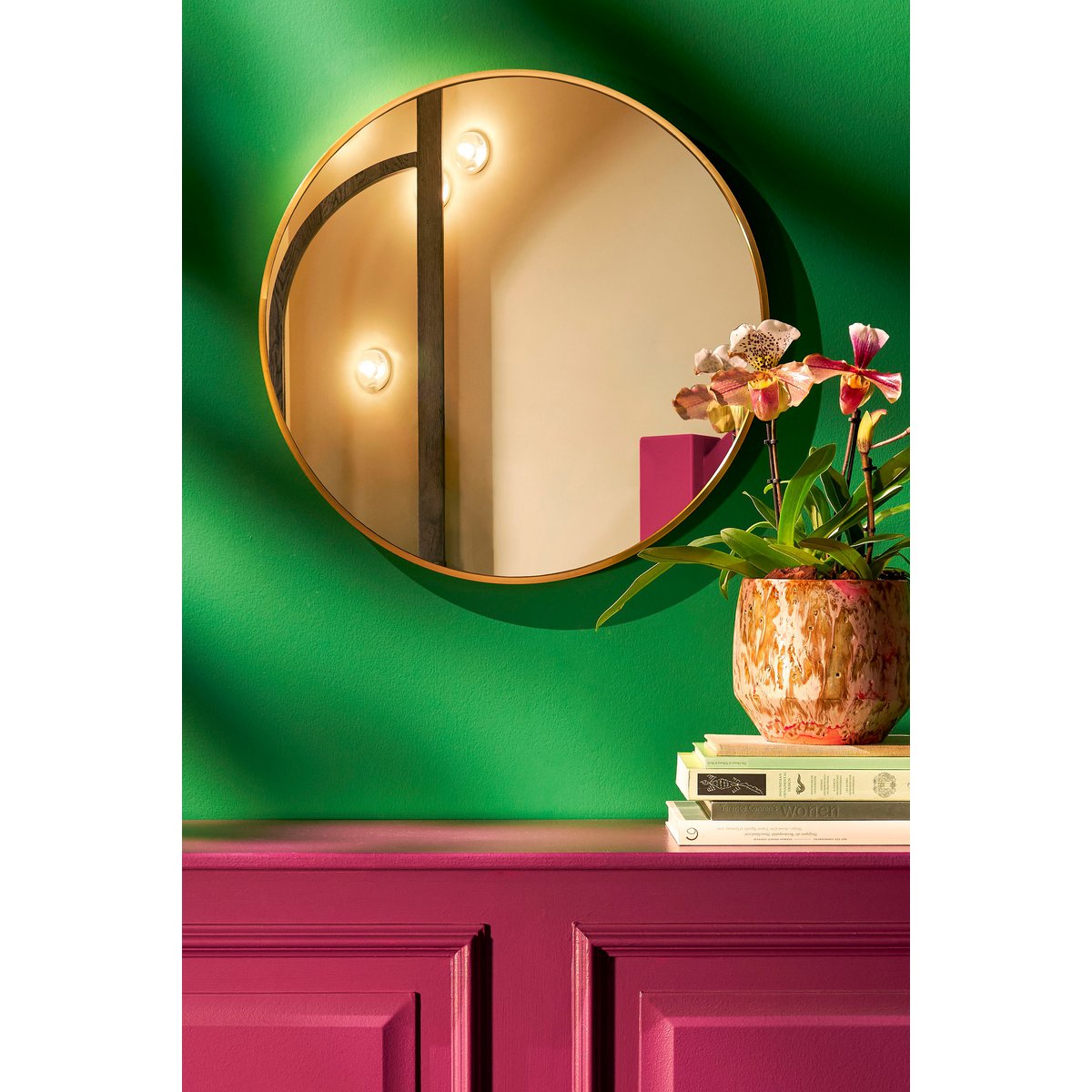 Rossi Wandspiegel - H3 x Ø60 cm - Metaal - Goud