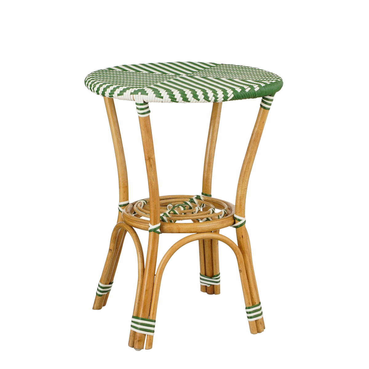Mandox Bistrotafel voor Buiten - H66 x Ø50 cm - Donkergroen, Wit