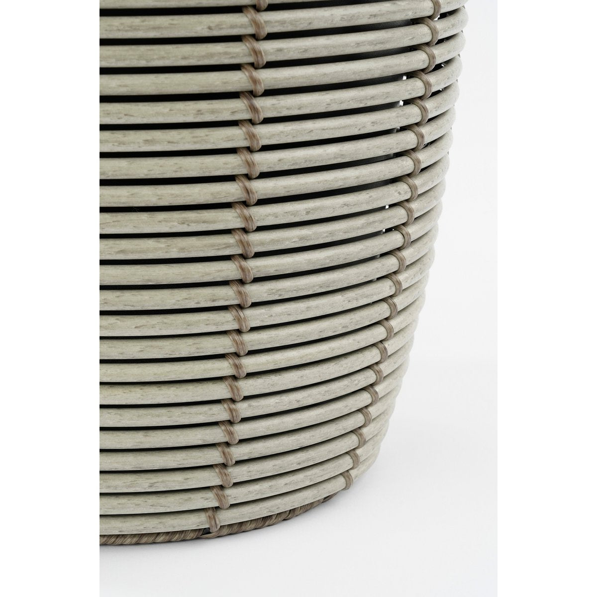 Durban Bloempot Buiten - Set van 3 - H36 x Ø40 cm - Gerecycled Plastic - Grijs