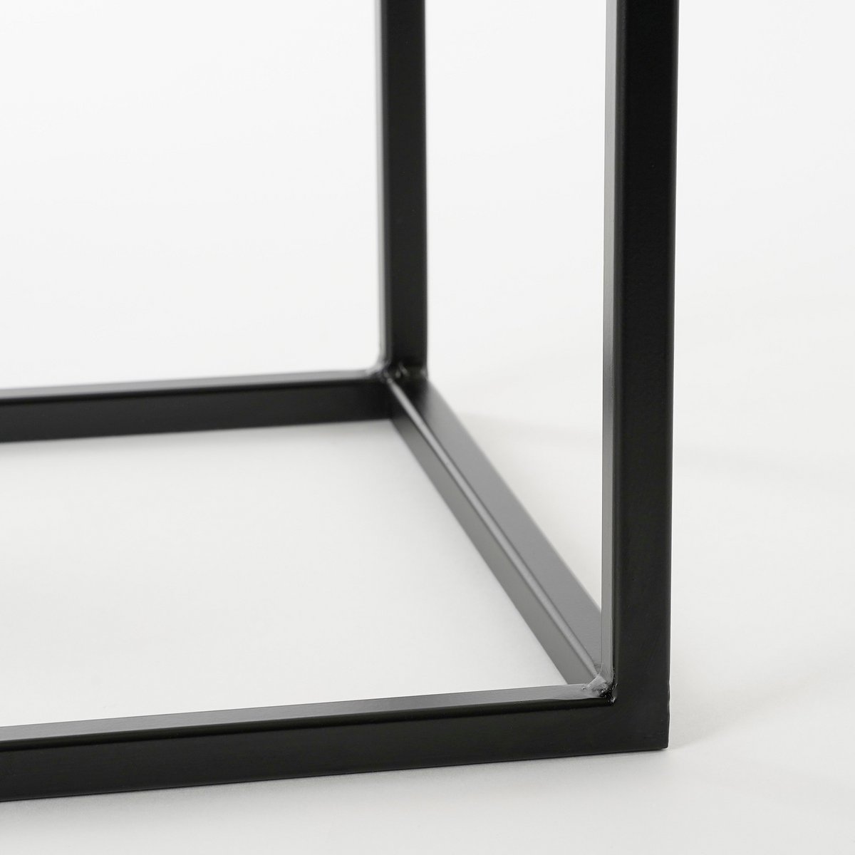 Goa Bijzettafel - Set van 2 - L30 x B30 x H70 cm - Metaal - Zwart