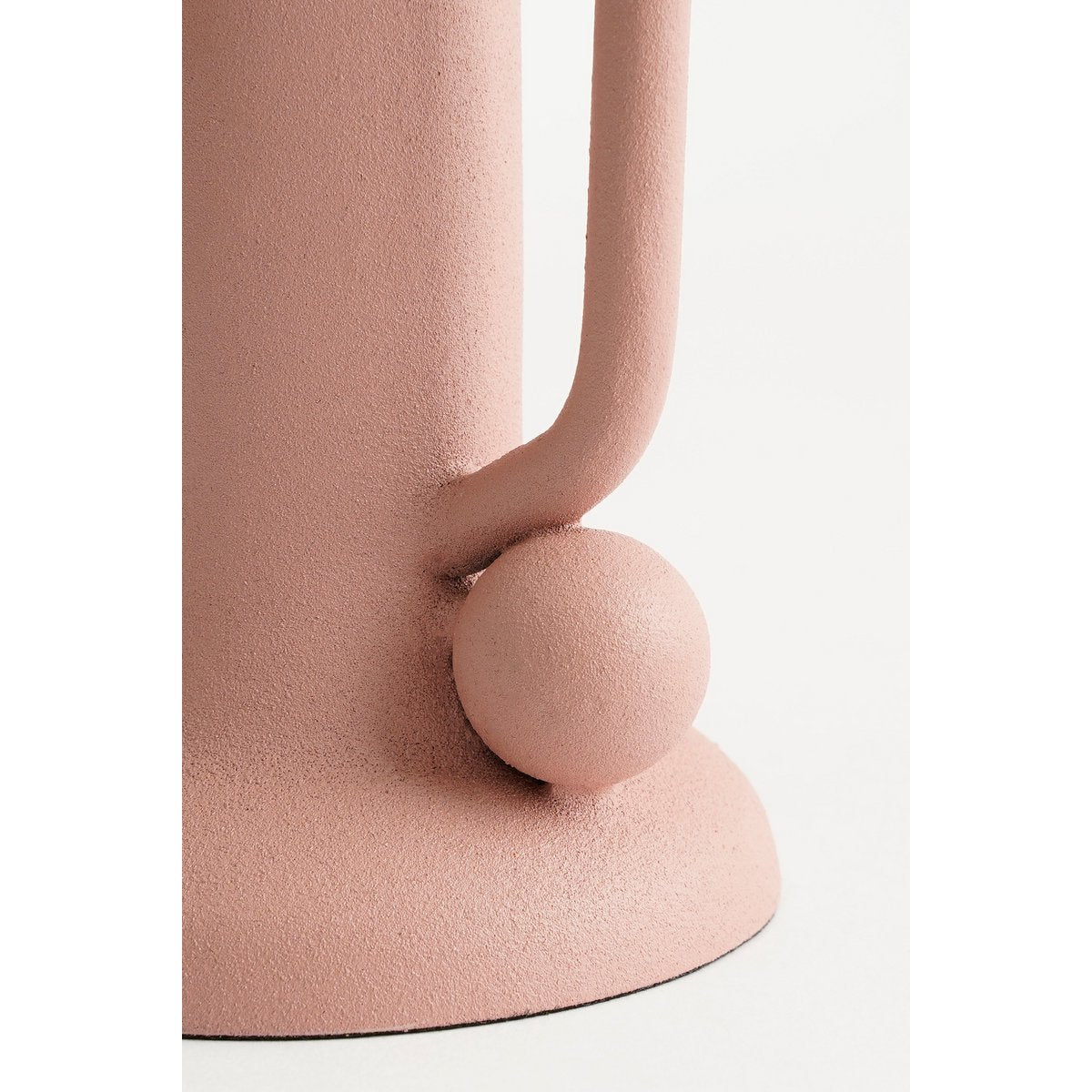 Ula Kandelaar - H12 x Ø8 cm - Metaal - Roze