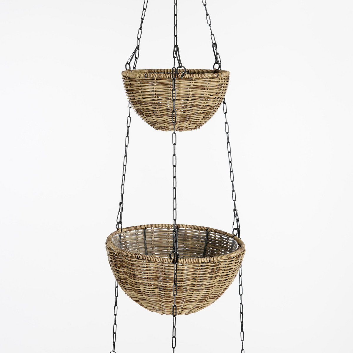 Luso Hangende Bloempot - H110 x Ø30 cm - Kunststof - Bruin