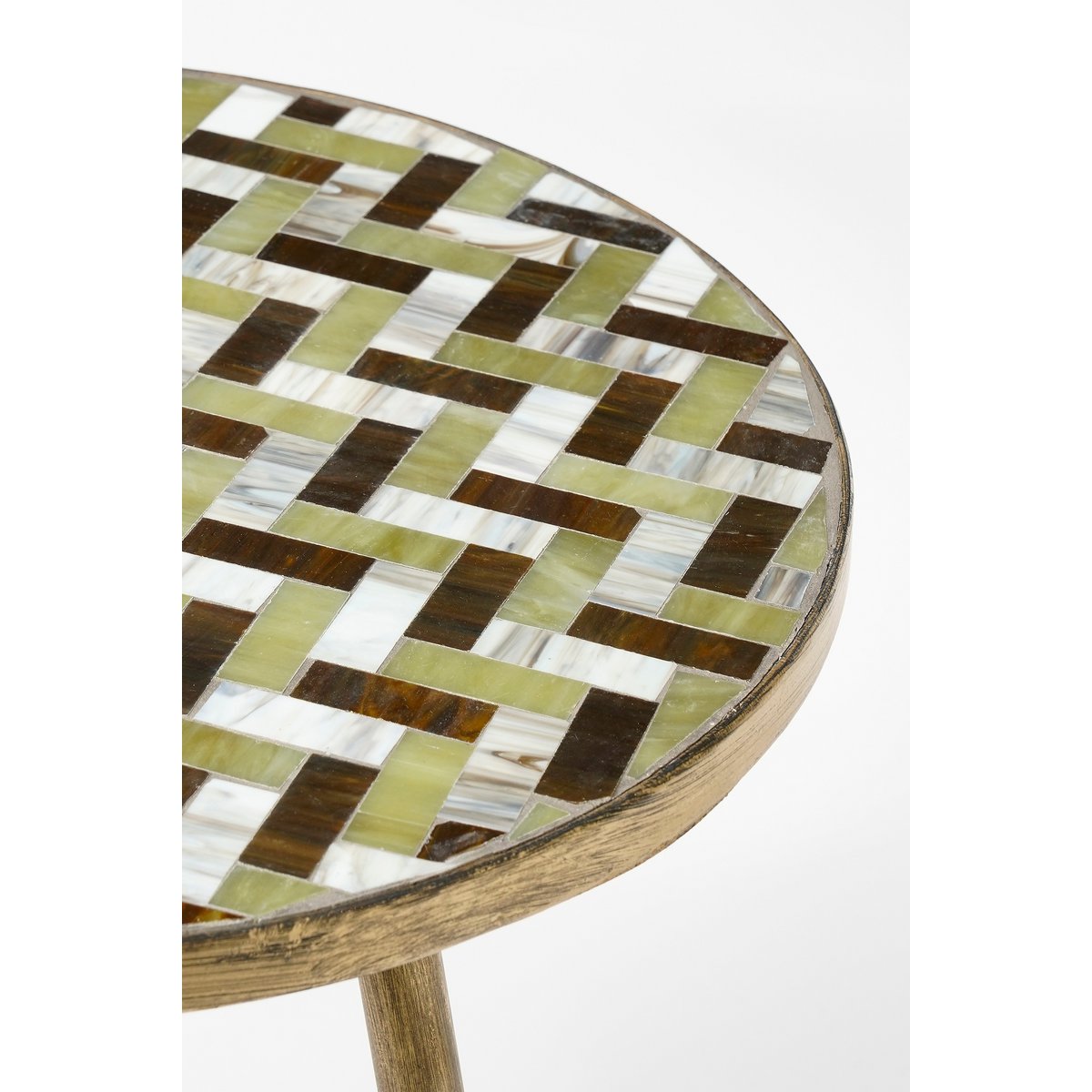 Alanza Bijzettafel Buiten - H52 x Ø39 cm - Metaal - Groen