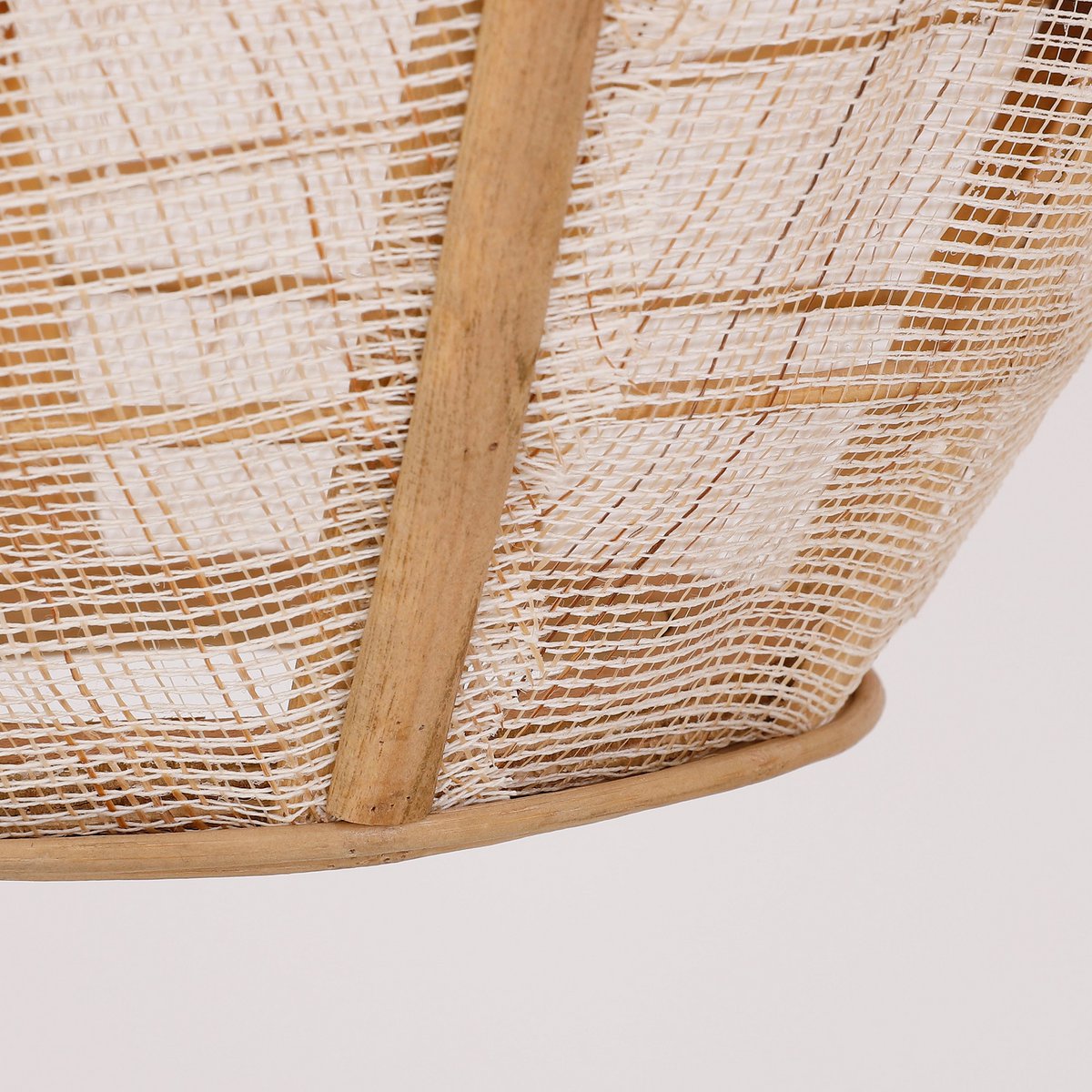 Pella Hanglamp - H46 x Ø29 cm - Linnen - Beige
