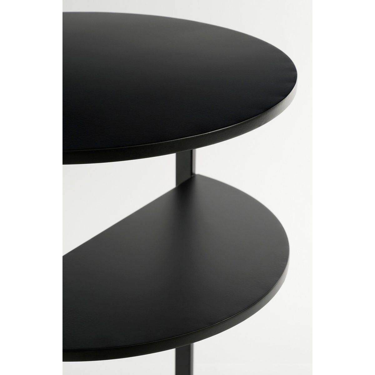 Noah Bijzettafel - H58 x Ø45 cm - Metaal - Zwart