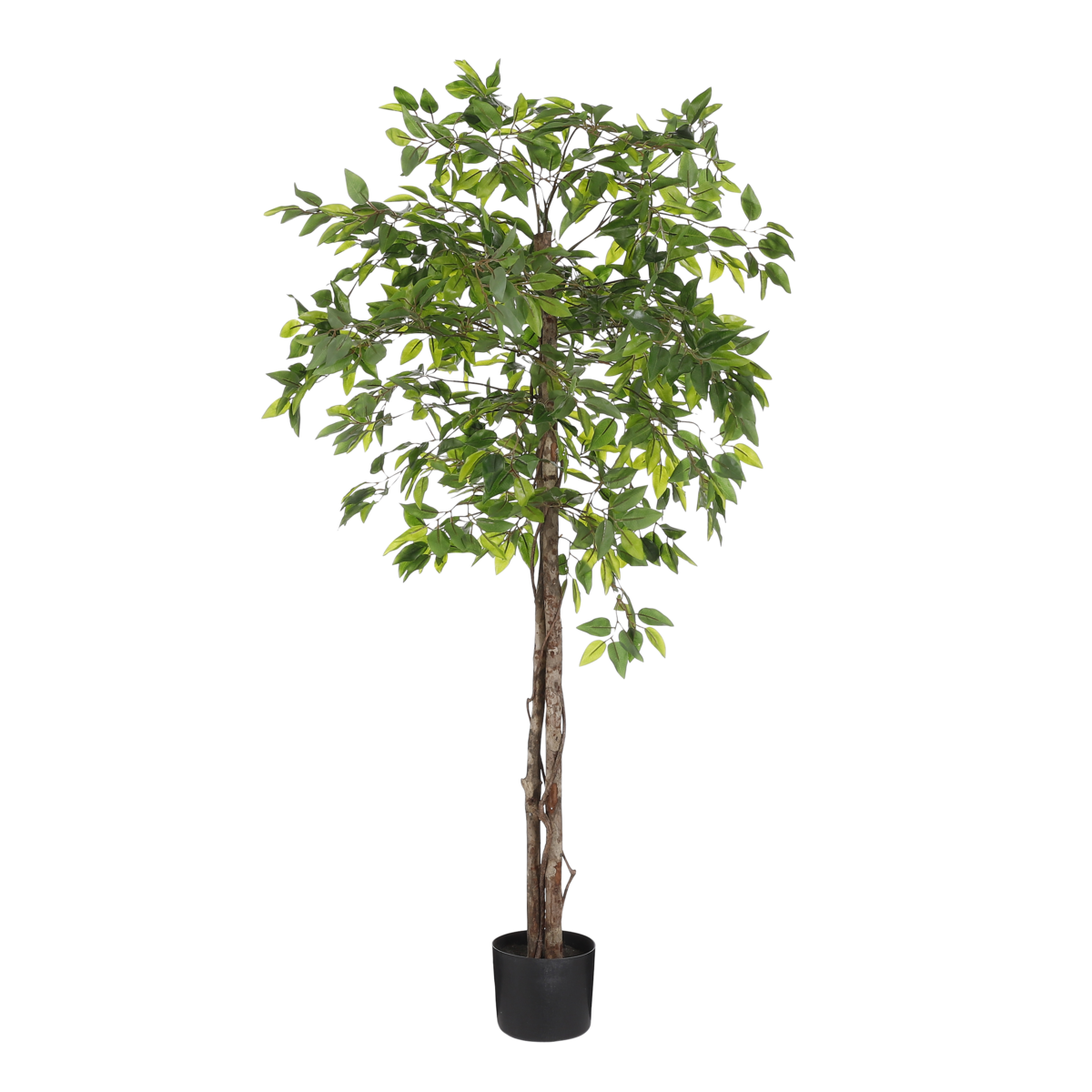 Ficus Kunstplant in Bloempot - H150 x Ø50 cm - Groen