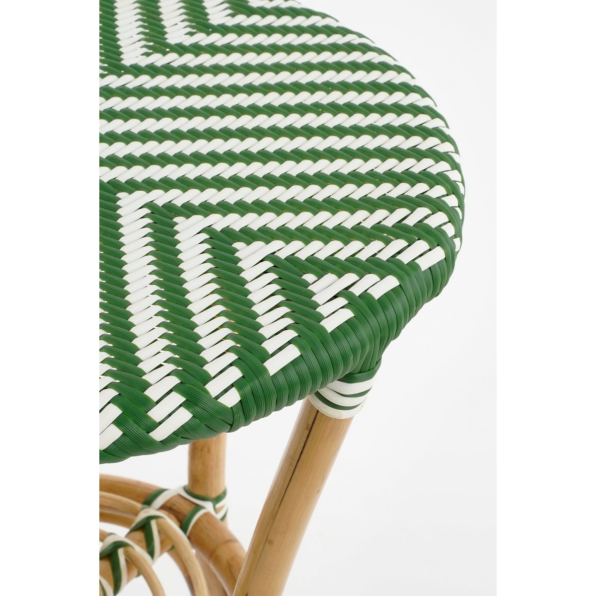 Mandox Bistrotafel voor Buiten - H66 x Ø50 cm - Donkergroen, Wit