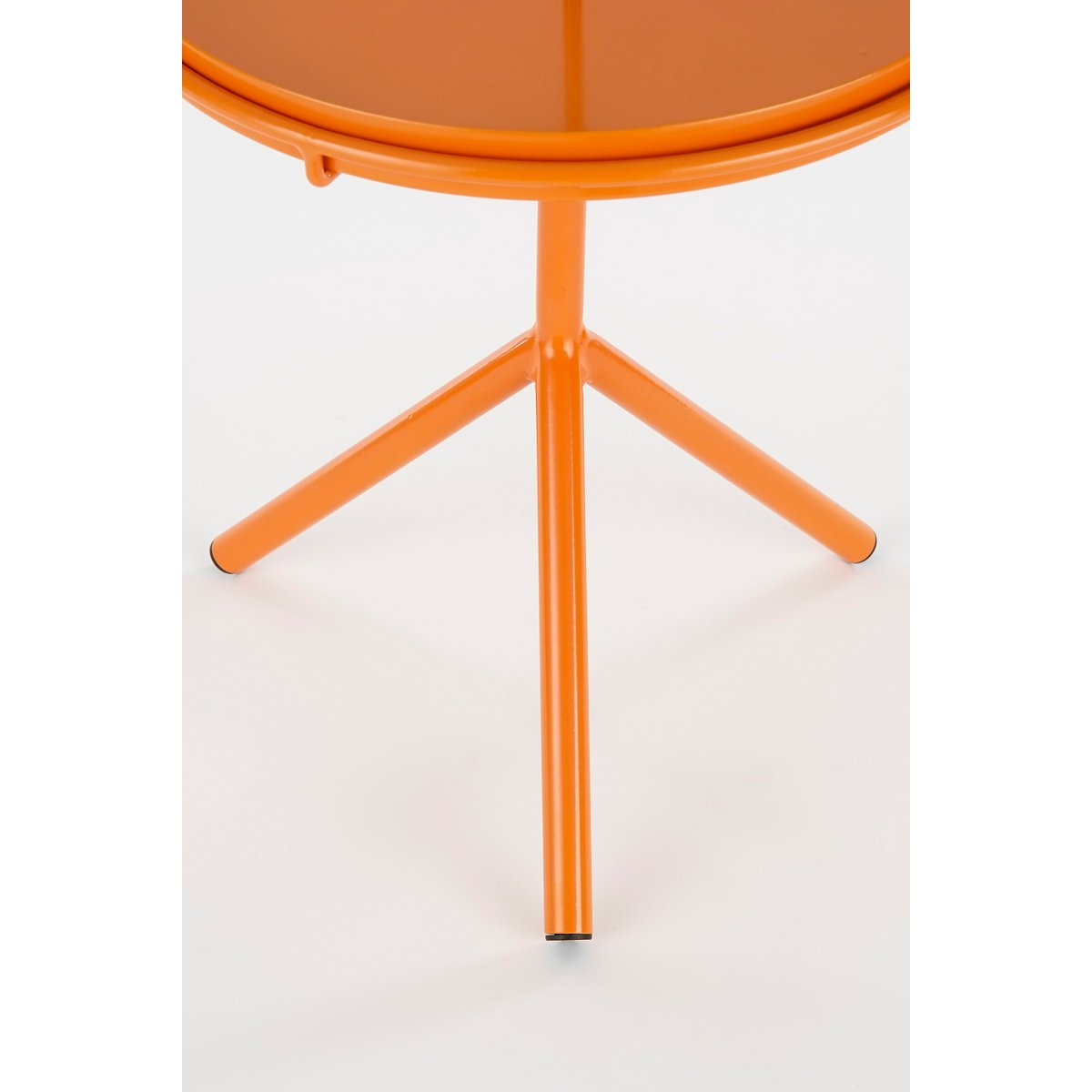 Aston Bijzettafel met Afneembaar Dienblad - H42 x Ø31 cm - Metaal - Oranje
