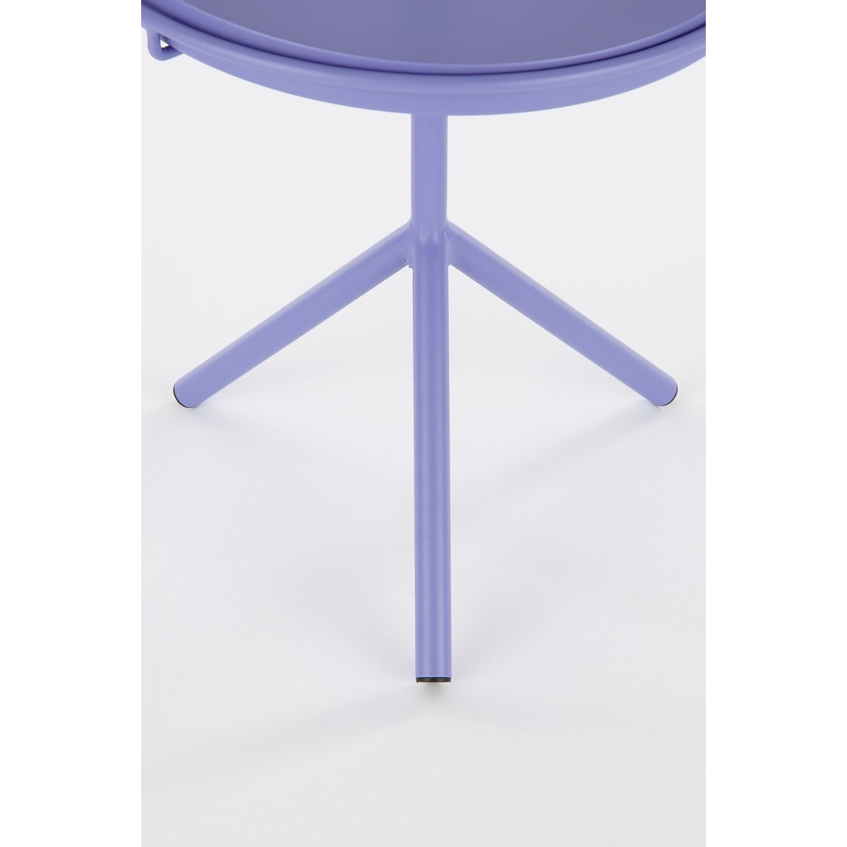 Aston Bijzettafel met Afneembaar Dienblad - H42 x Ø31 cm - Metaal - Lila