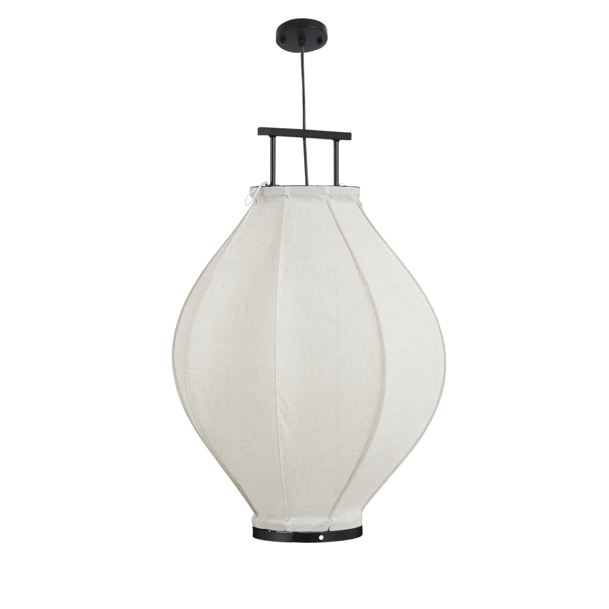 Pego Hanglamp - H73 x Ø54 cm - Linnen - Off-white