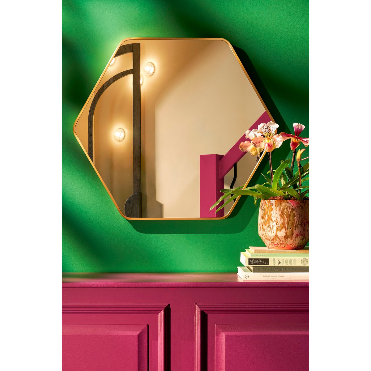 Rossi Wandspiegel - L80 x B71 cm - Metaal - Goud