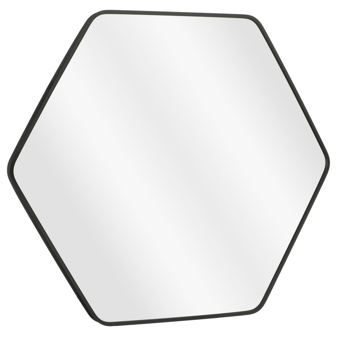 Rossi Wandspiegel - L80 x B71 cm - Metaal - Zwart