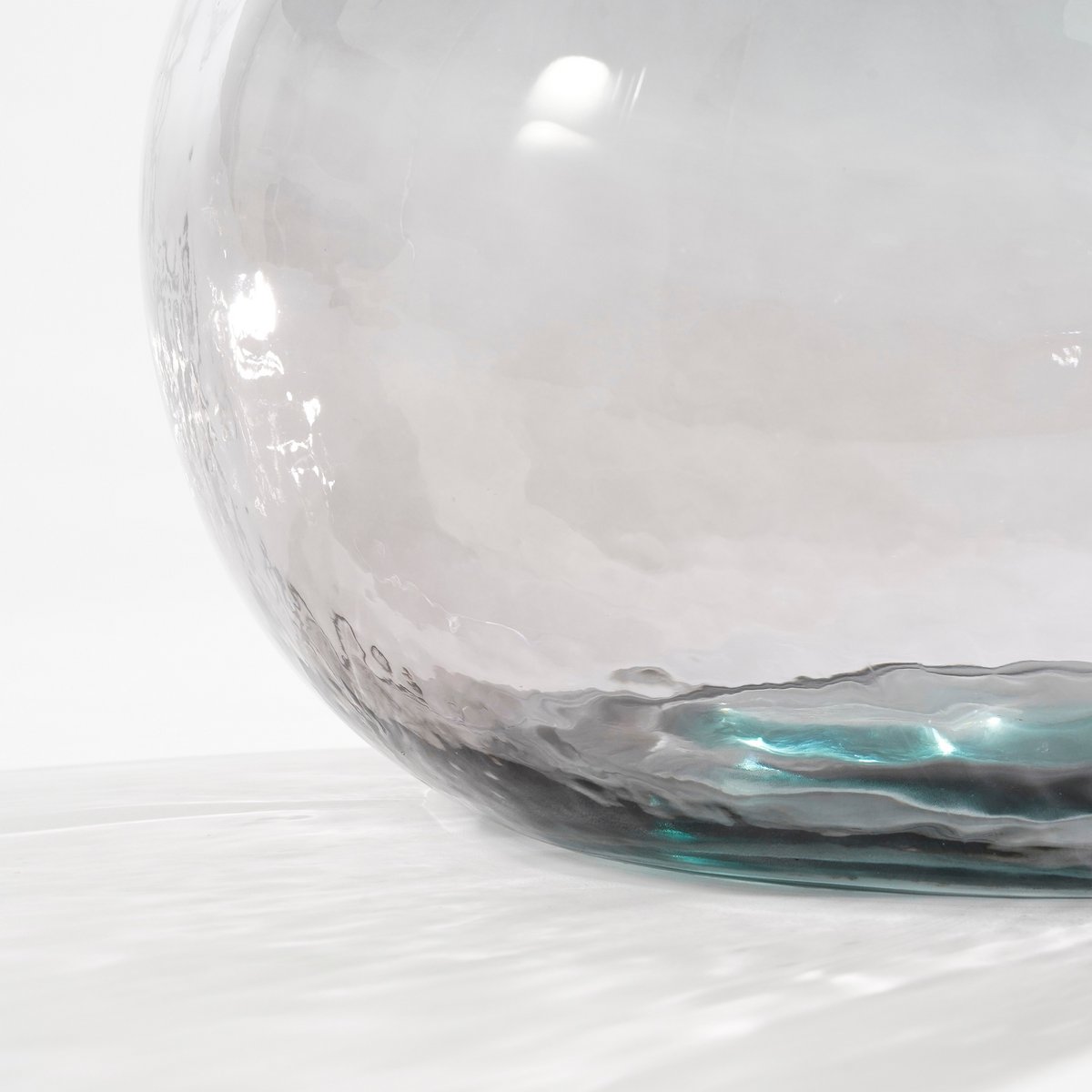 Pinto Vaas - H33 x Ø33 cm - Gerecycled Glas - Antraciet