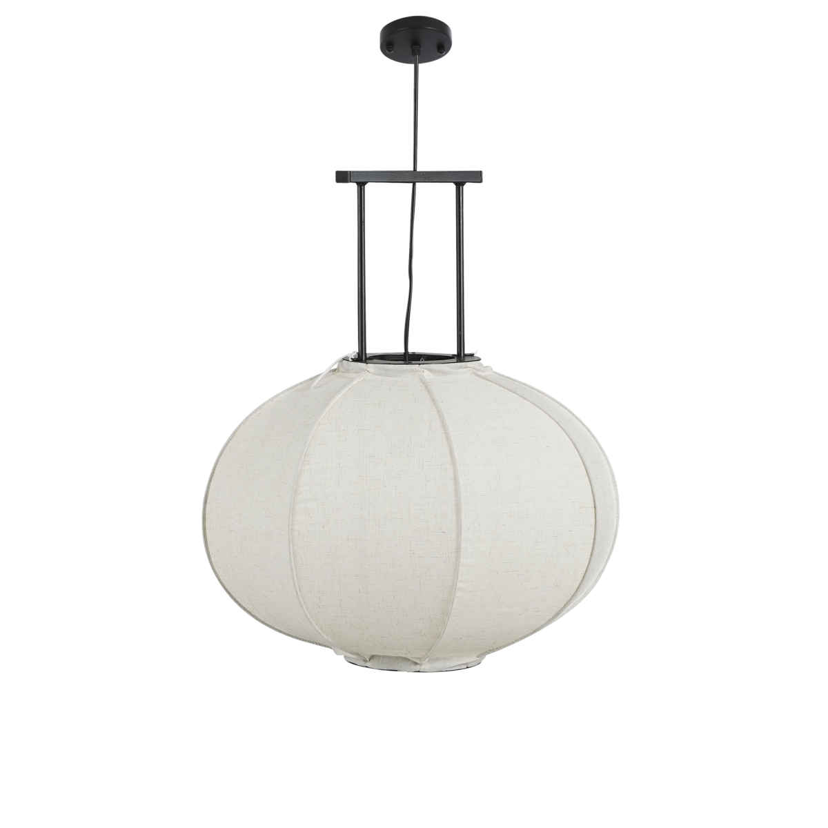 Pego Hanglamp - H55 x Ø50 cm - Linnen - Off-white