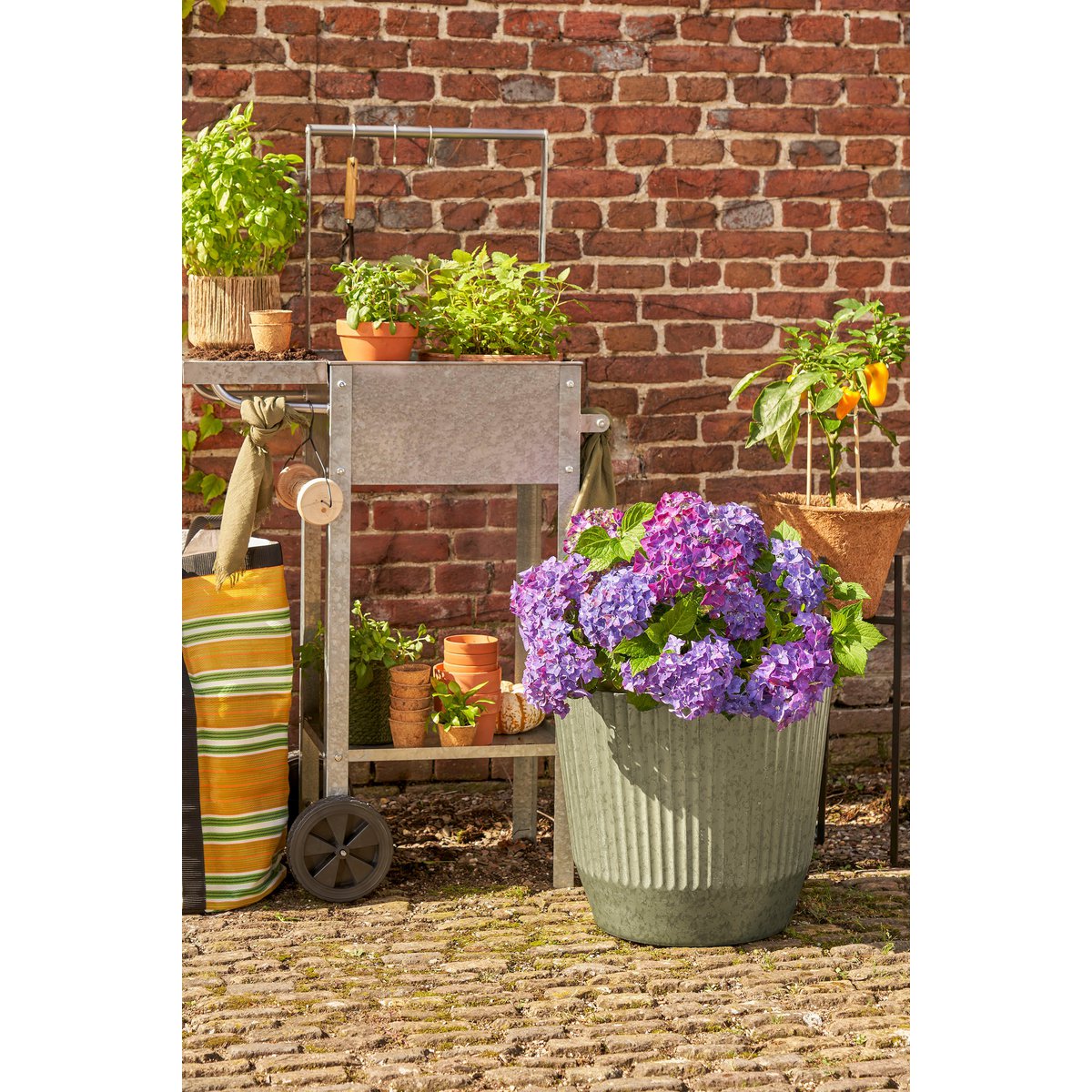 Rio Bloempot voor Buiten - H41 x Ø45 cm - Groen