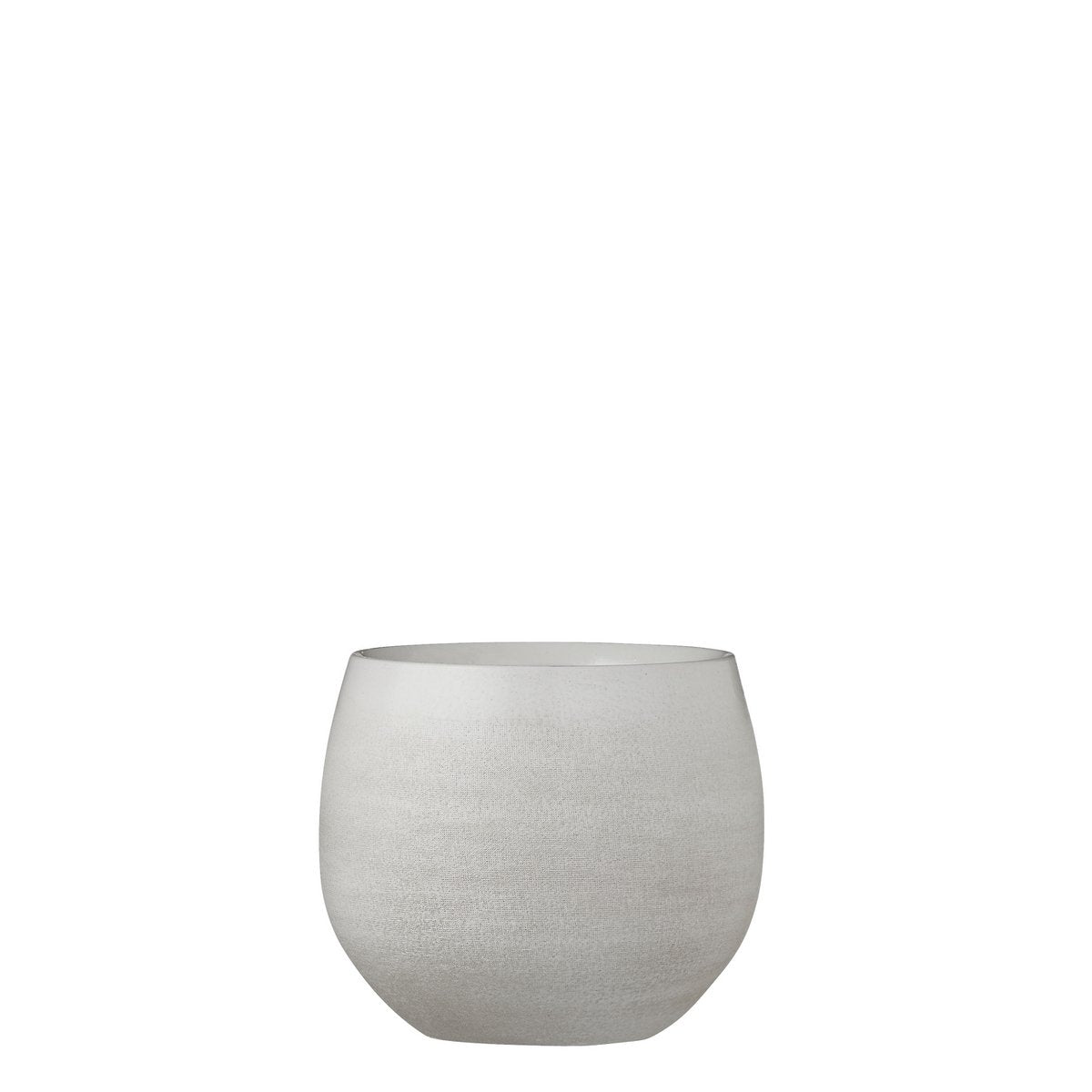 Douro Bloempot - H18 x Ø20 cm - Terracotta - Off White
