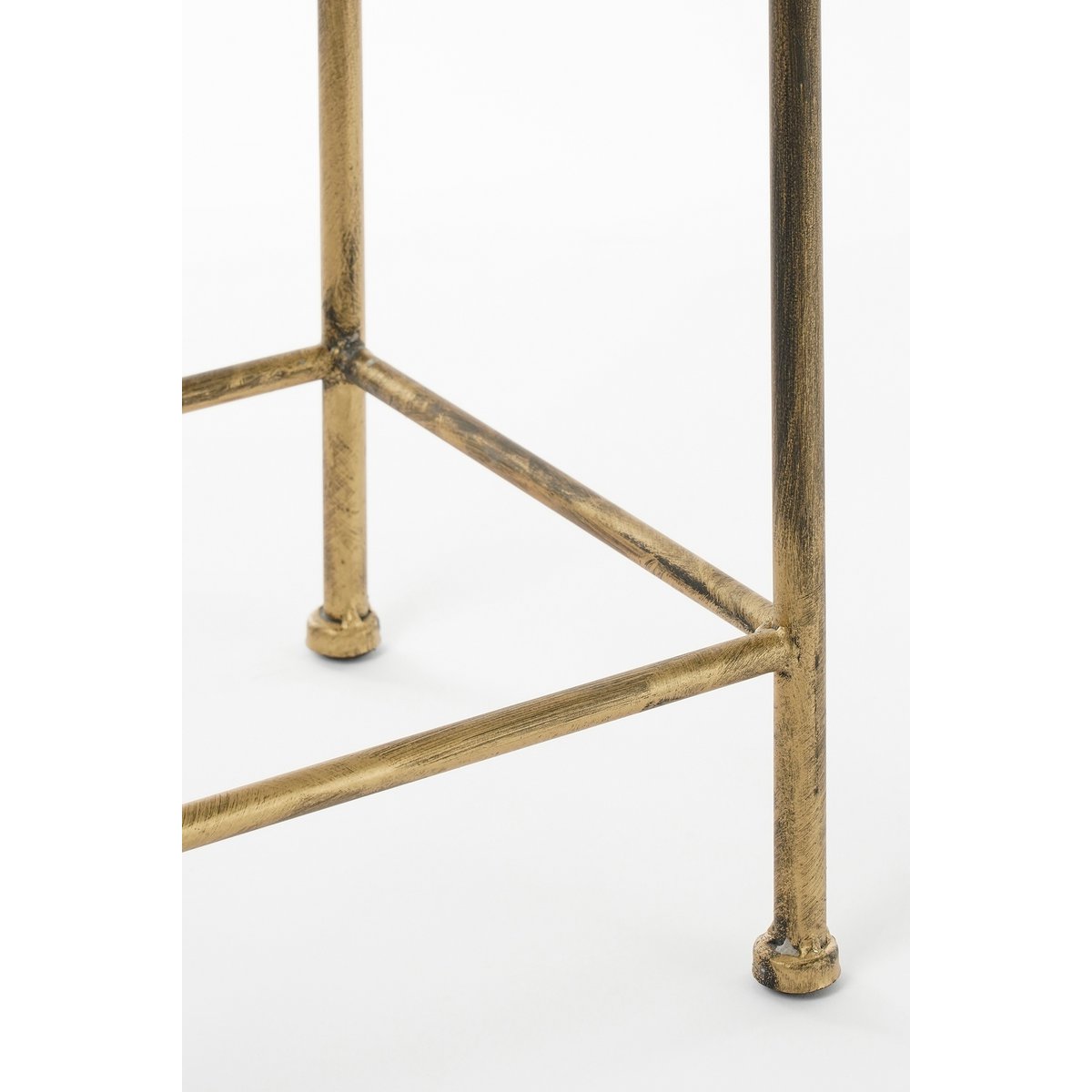 Alanza Bijzettafel Buiten - Set van 3 - L28 x B28 x H67 cm - Metaal - Groen