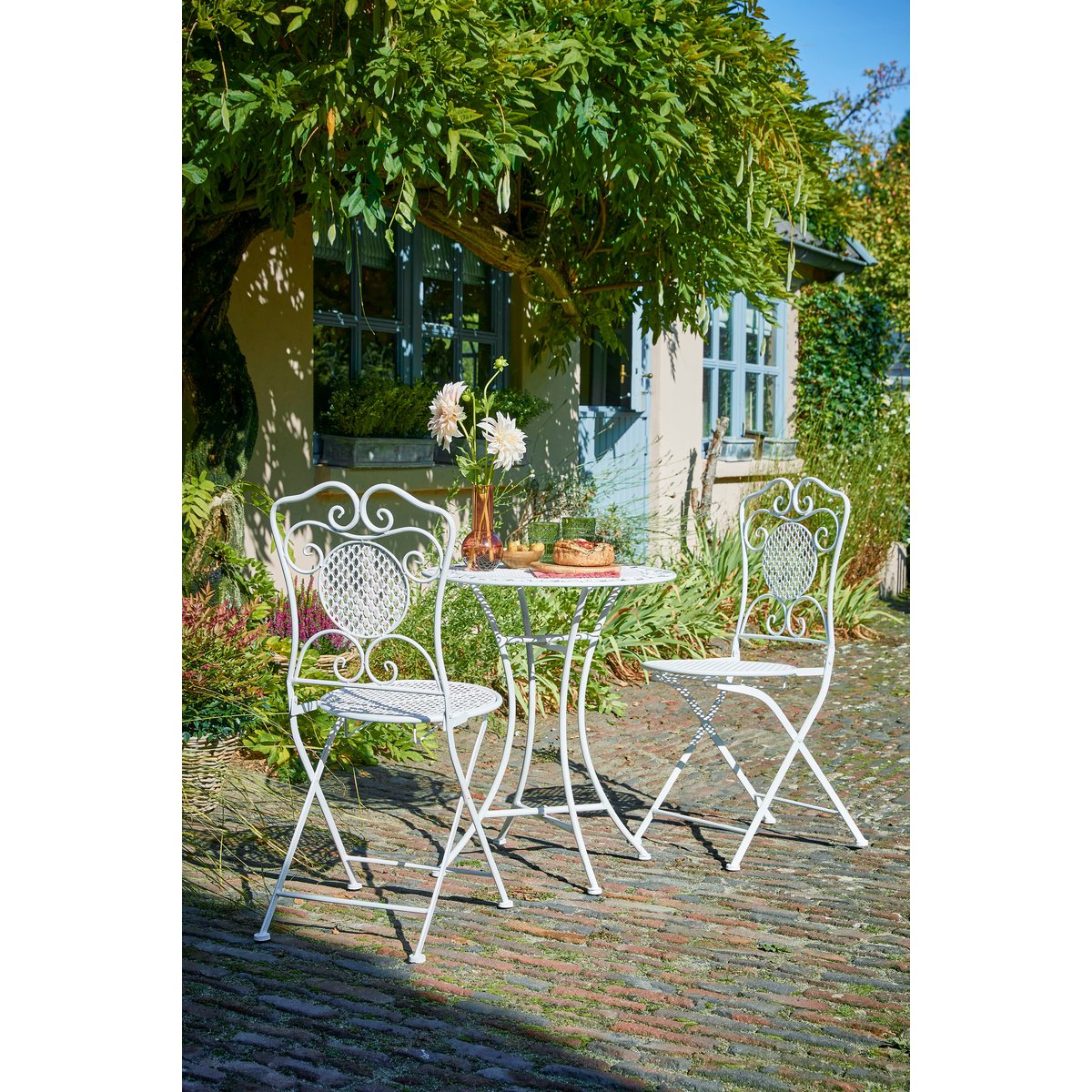 Provence Bistrotafel voor Buiten - H70 x Ø60 cm - Wit