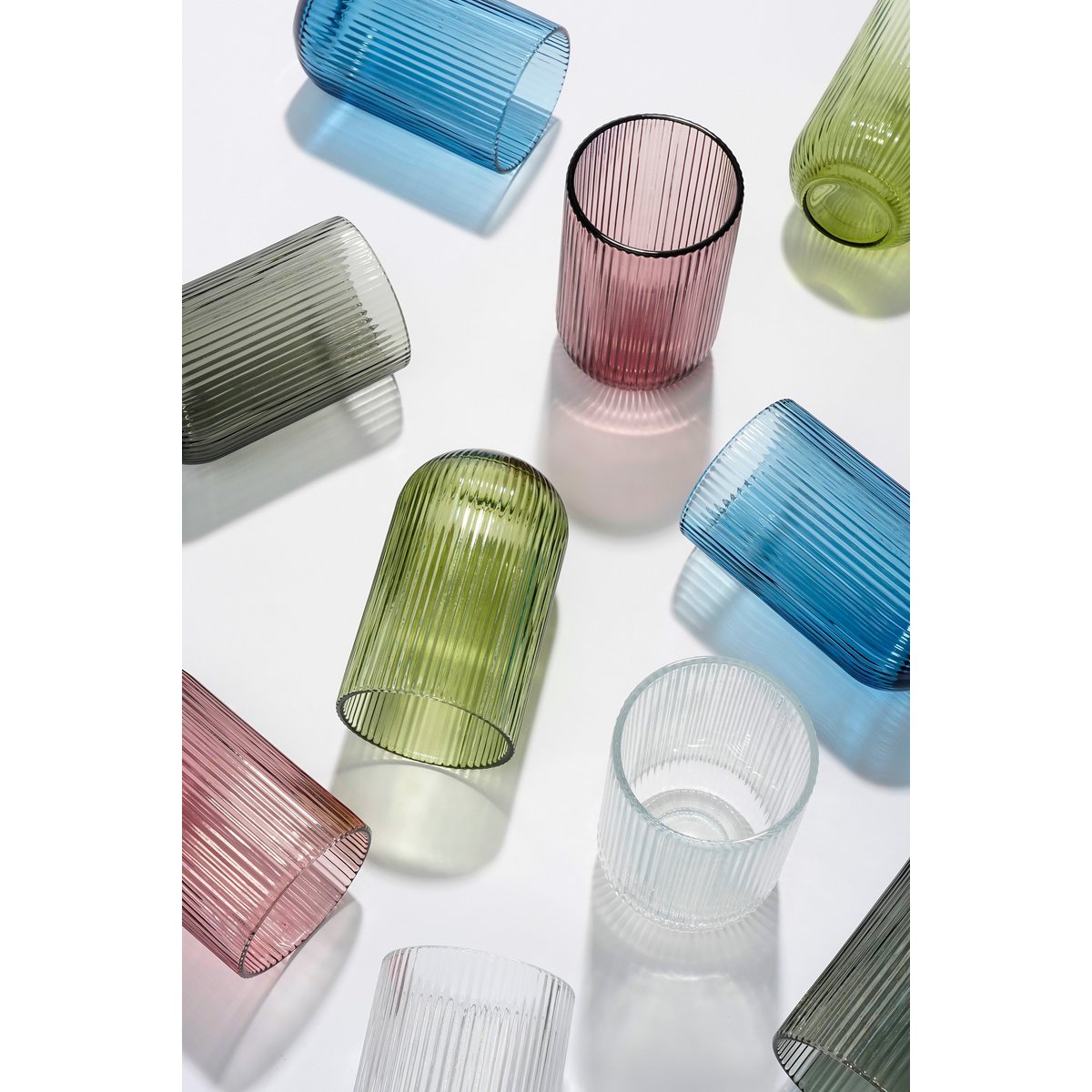 Merlot Drinkglas - Set van 6 - 400 ml - Glas -Blauw