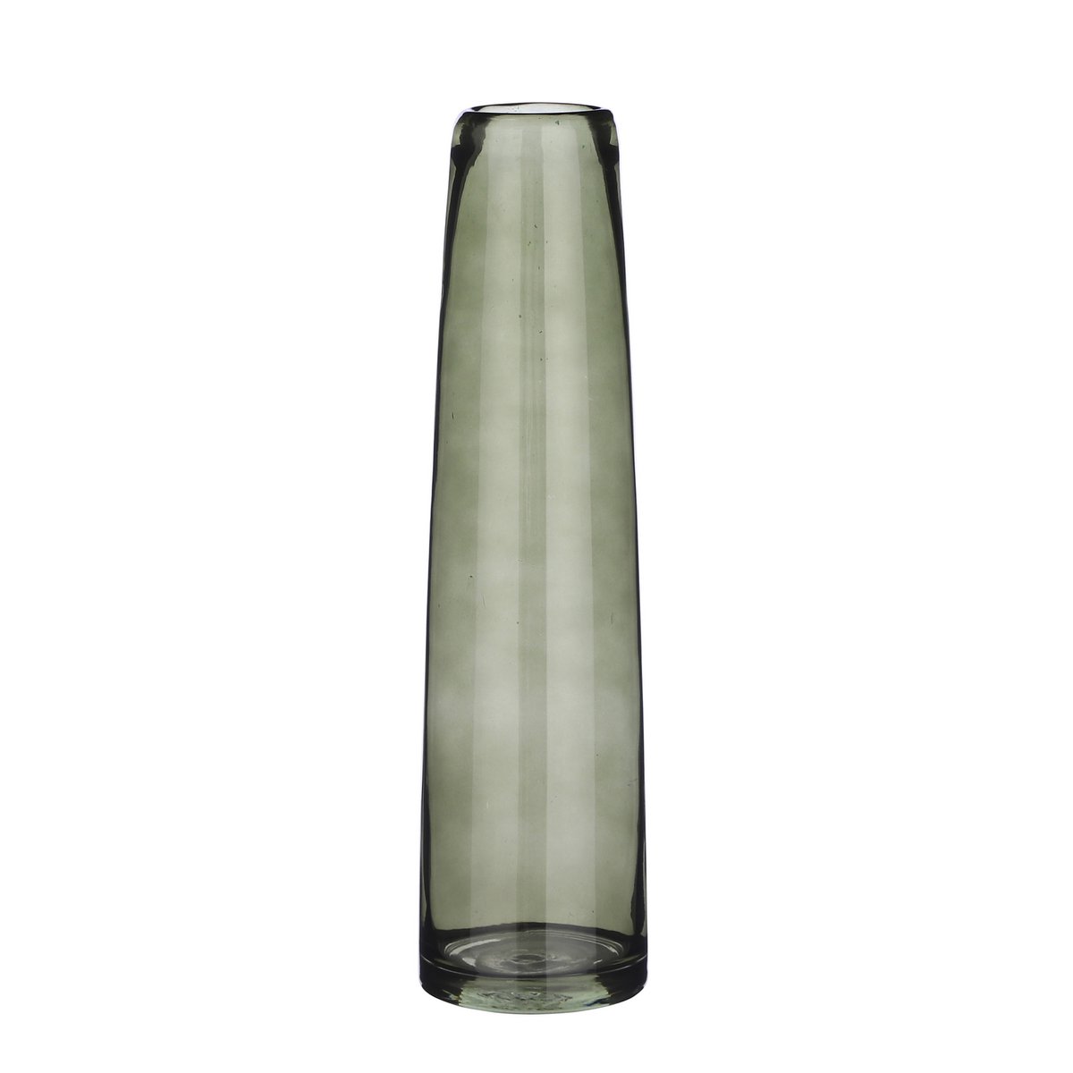 Xandra Smalle Vaas - H38 x Ø10 cm - Glas - Groen