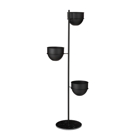 Plantenhouder - L40 x B33 x H140 cm - Zwart