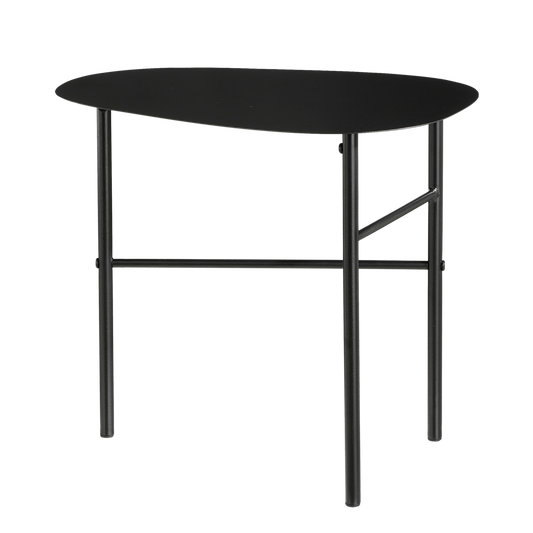 Fonda Bijzettafel - L44 x B30 x H40 cm - Metaal - Zwart