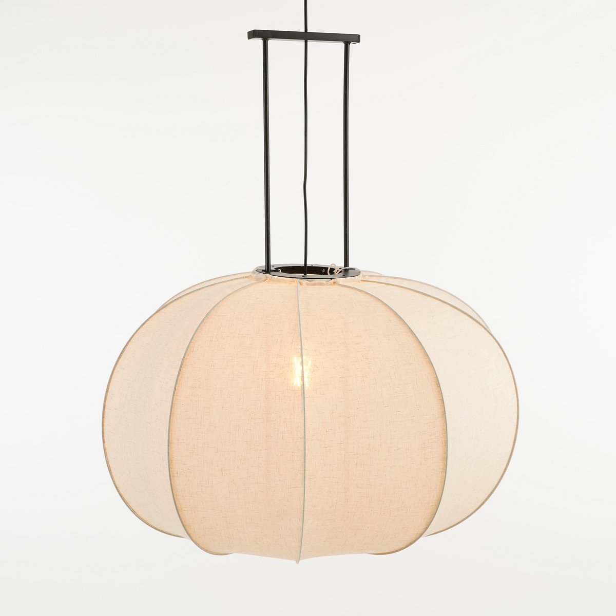 Pego Hanglamp - H94 x Ø83 cm - Linnen - Off-white