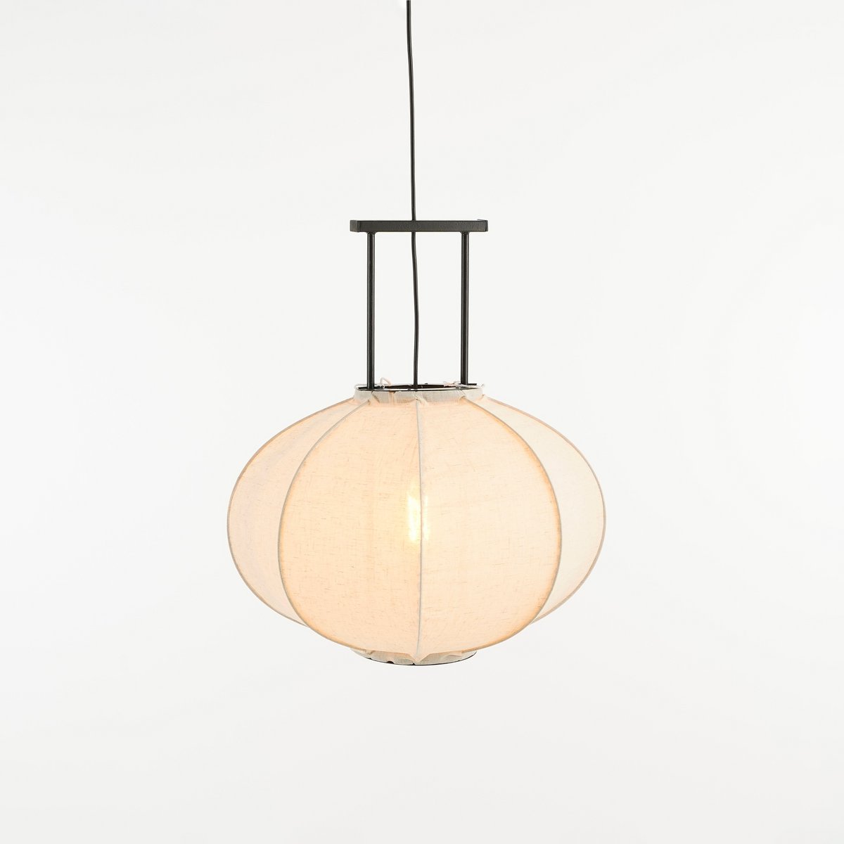 Pego Hanglamp - H55 x Ø50 cm - Linnen - Off-white