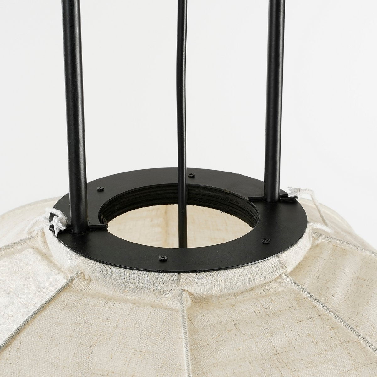 Pego Hanglamp - H55 x Ø50 cm - Linnen - Off-white