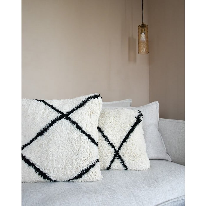 Beni Ouarain kussen - Fluffy - Rechthoek