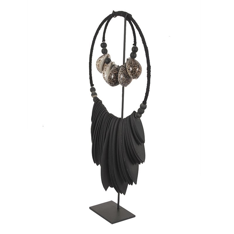 K34 zwarte tijger octo ketting l
