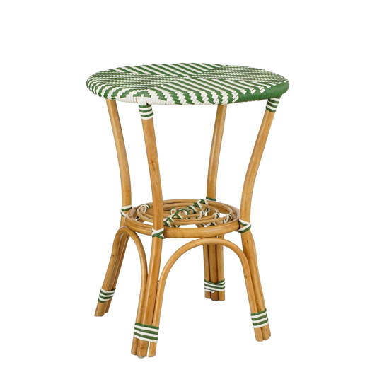 Mandox Bistrotafel voor Buiten - H66 x Ø50 cm - Donkergroen, Wit