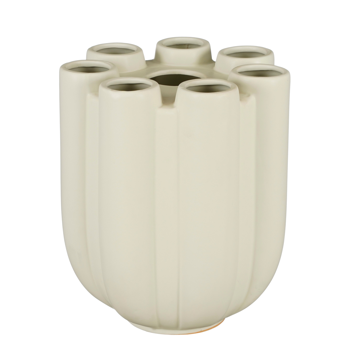 Minda Tulpenvaas - H34 x Ø28 cm - Keramiek - Taupe
