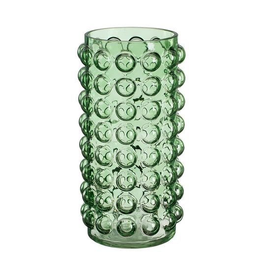 Lausanne Vaas - H25 x Ø12 cm - Glas - Groen