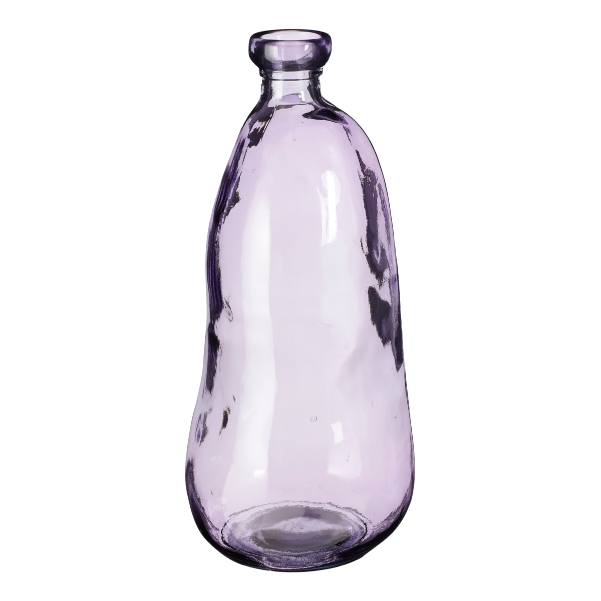 Pinto Vaas - H51 x Ø22 cm - Gerecycled Glas - Lila