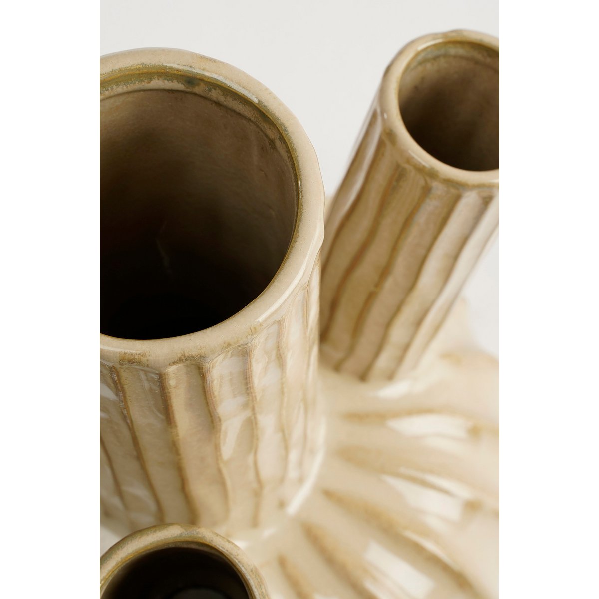 Felipe Tulpenvaas - H27 x Ø20 cm - Keramiek - Beige