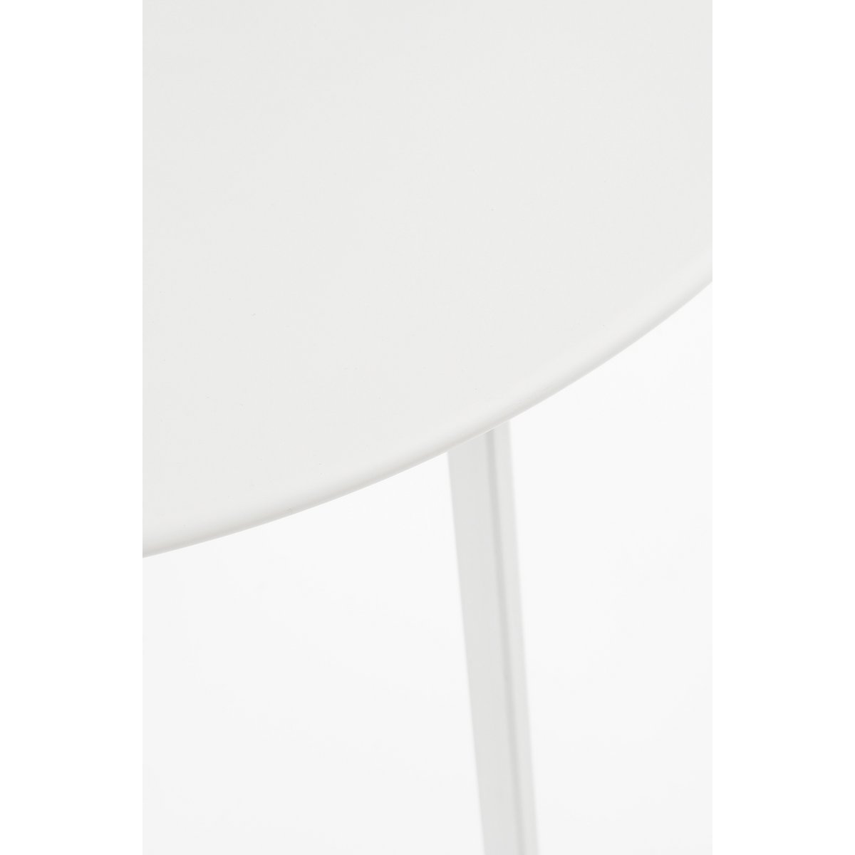 Seatle Bijzettafel Buiten - H58 x Ø38 cm - Metaal - Wit