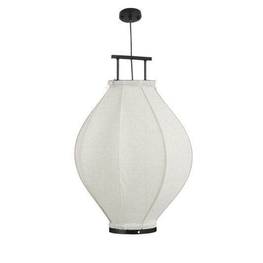 Pego Hanglamp - H73 x Ø54 cm - Linnen - Off-white