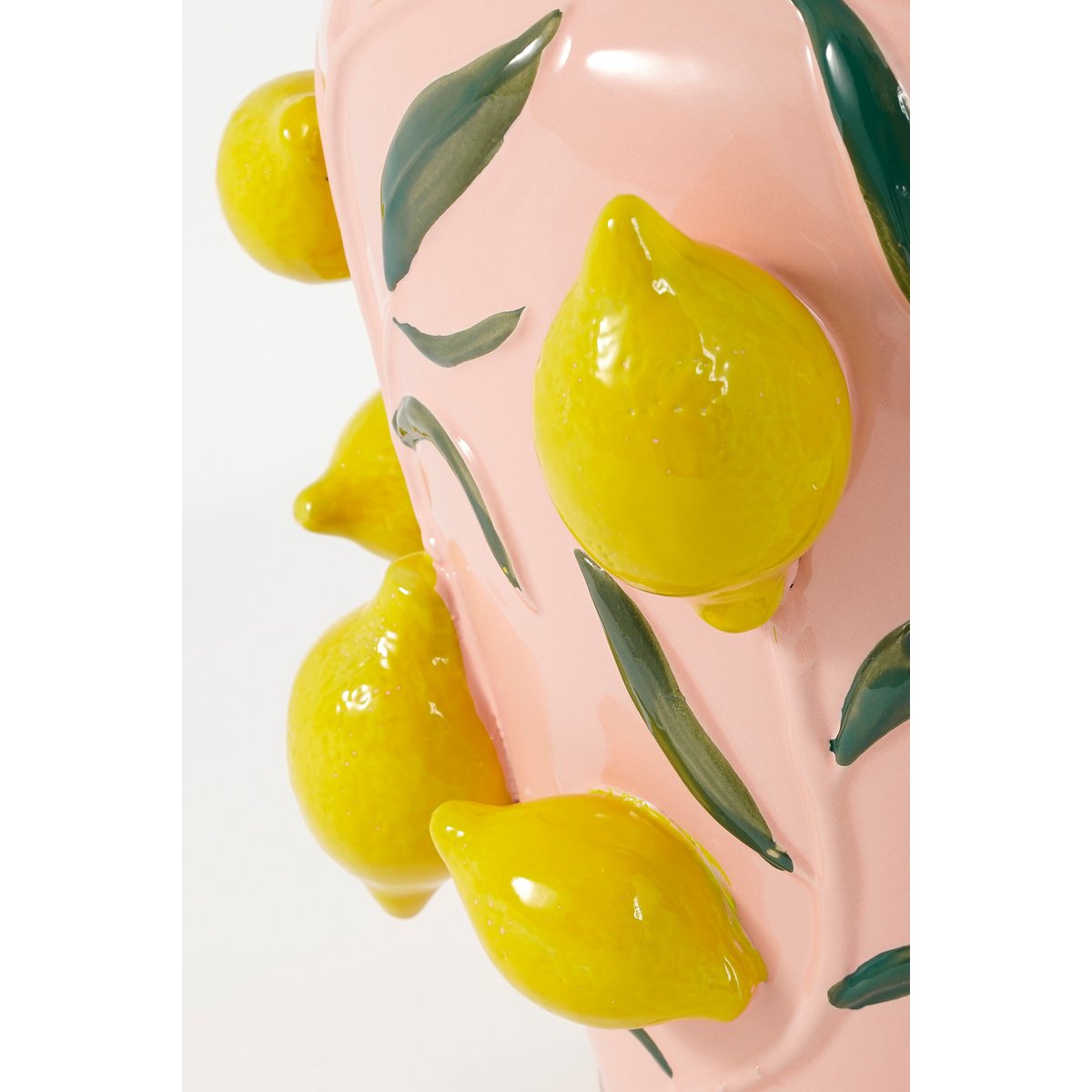 Melika Vaas - H38 x Ø35 cm - Keramiek - Lichtroze